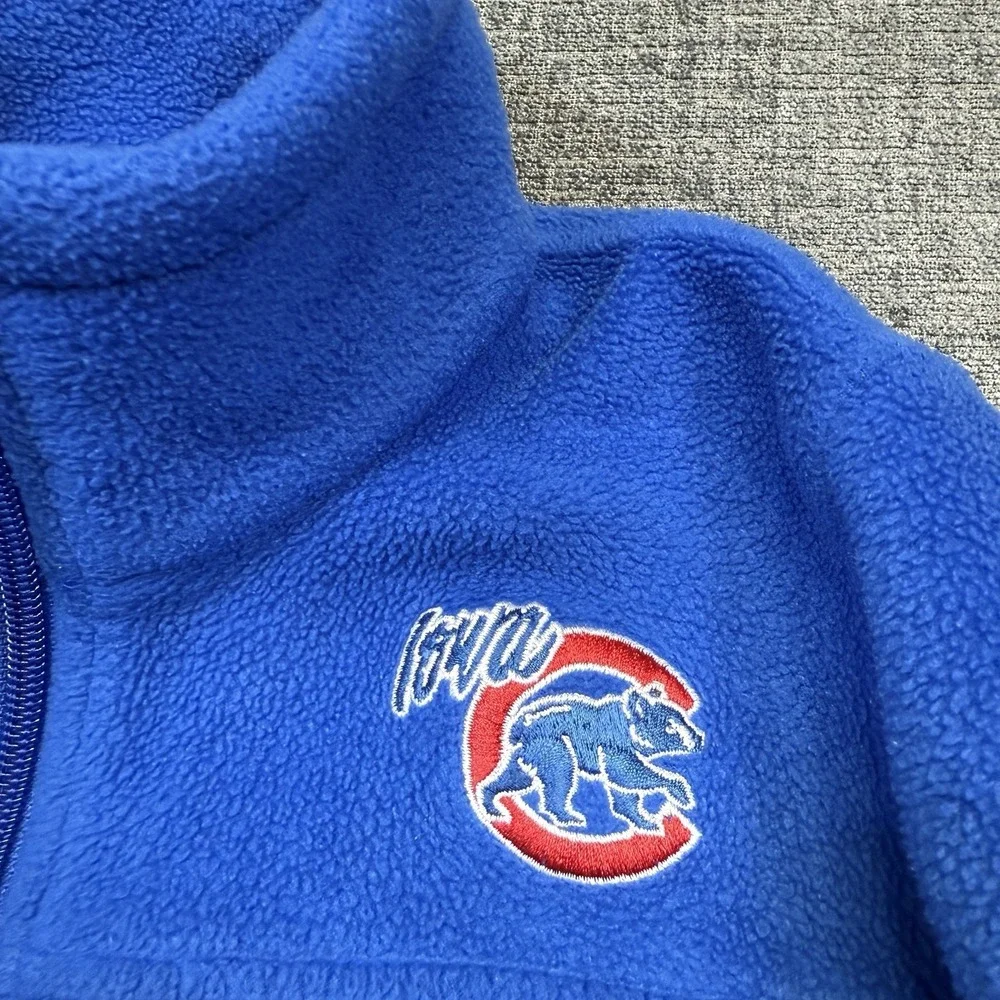 Columbia Iowa Cubs Full Zip Fleece Jacket‎ Youth Small Blue Baseball